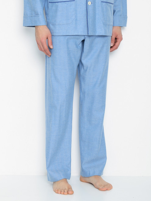 Пижама из хлопка с накладными карманами Roberto Ricetti - МодельВерхНиз