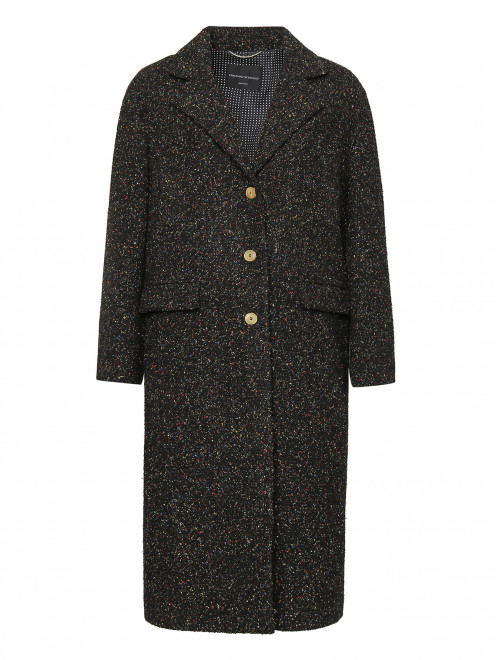 Пальто из смешанной шерсти с узором Ermanno Scervino - Общий вид
