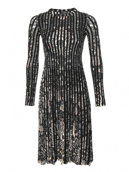 Платье-миди из вискозы и хлопка с узором Etro - Общий вид