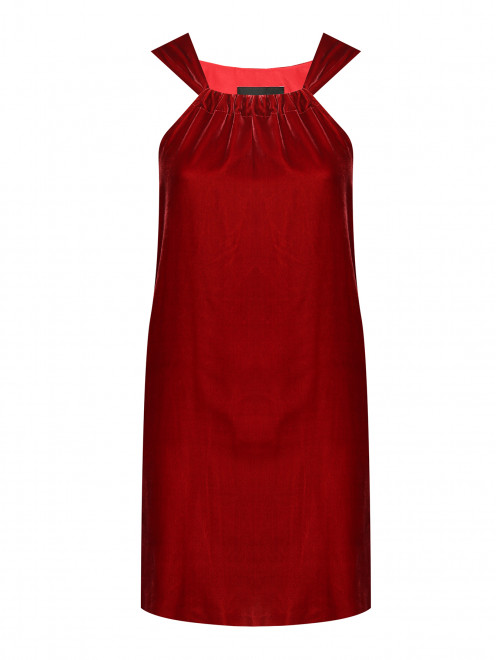 Платье-мини из вискозы с добавлением шелка Moschino Boutique - Общий вид