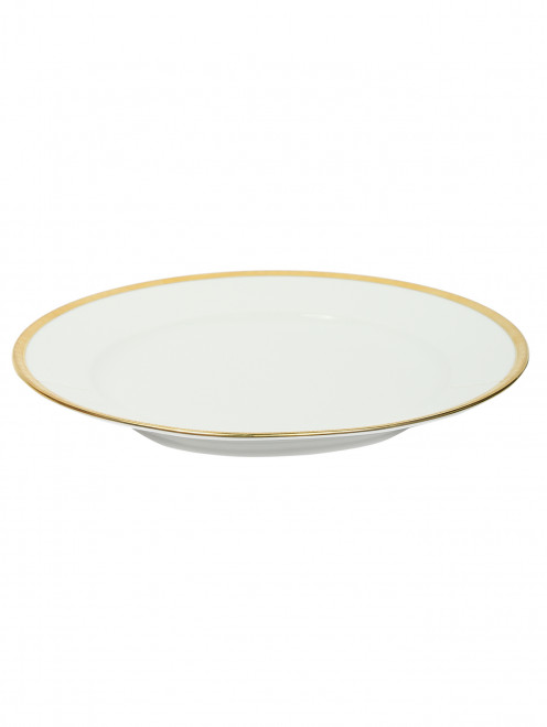 Блюдо круглое из фарфора с золотой окантовкой Ginori 1735 - Обтравка1