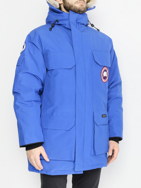 Куртка пуховая на молнии с накладными карманами Canada Goose - МодельВерхНиз