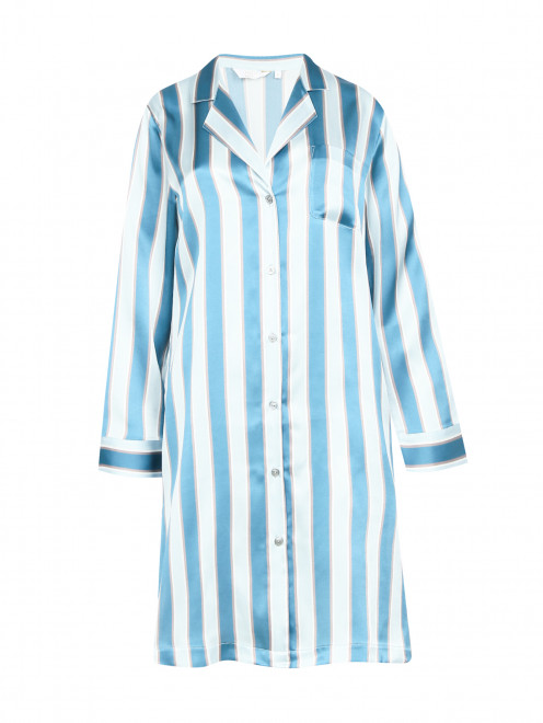 Ночная рубашка из шелка с узором "полоска" Frette - Общий вид