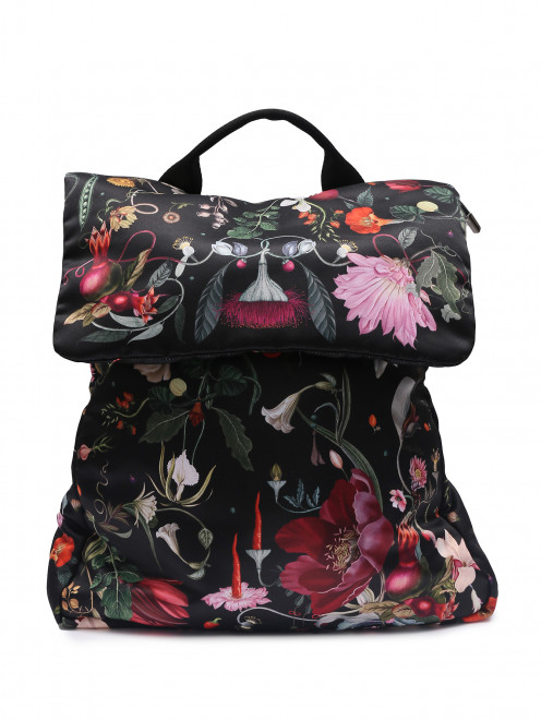 Рюкзак из текстиля с цветочным узором Radical Chic - Общий вид