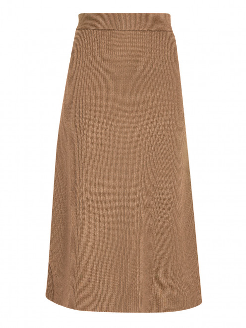 Трикотажная юбка на резинке с разрезами Max Mara - Общий вид