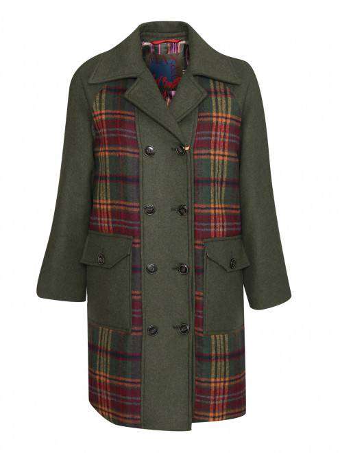 Комбинированное пальто с узором Max&Co - Общий вид