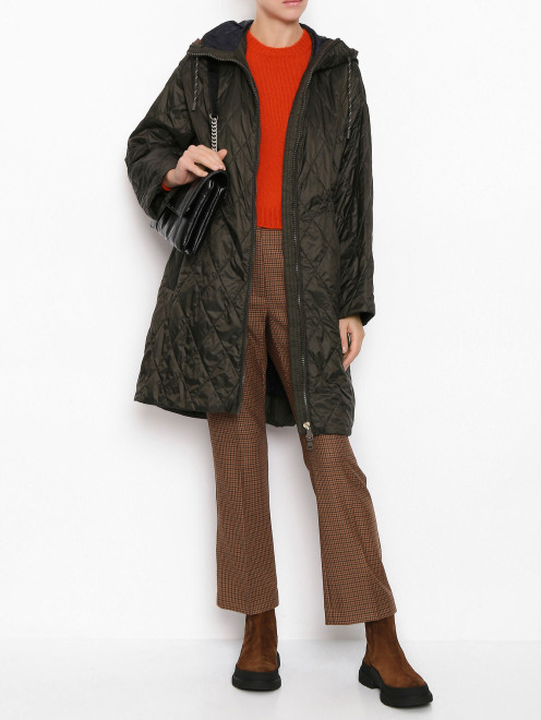 Стеганое пальто на молнии с капюшоном Weekend Max Mara - МодельОбщийВид