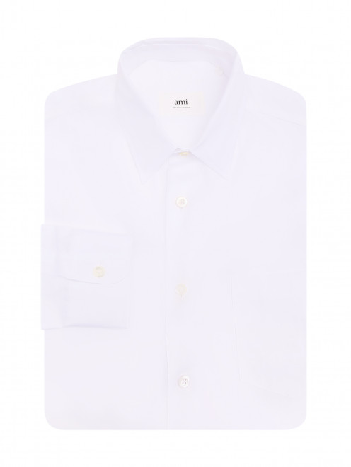 Рубашка из хлопка с карманом Ami - Общий вид