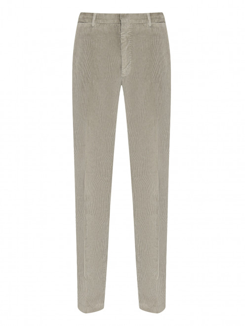 Вельветовые брюки из хлопка прямого кроя PT Torino - Общий вид