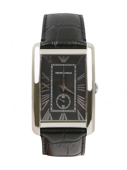 Часы с ремешком из кожи Emporio Armani - Общий вид