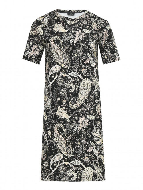 Платье из вискозы и шерсти с узором Etro - Общий вид