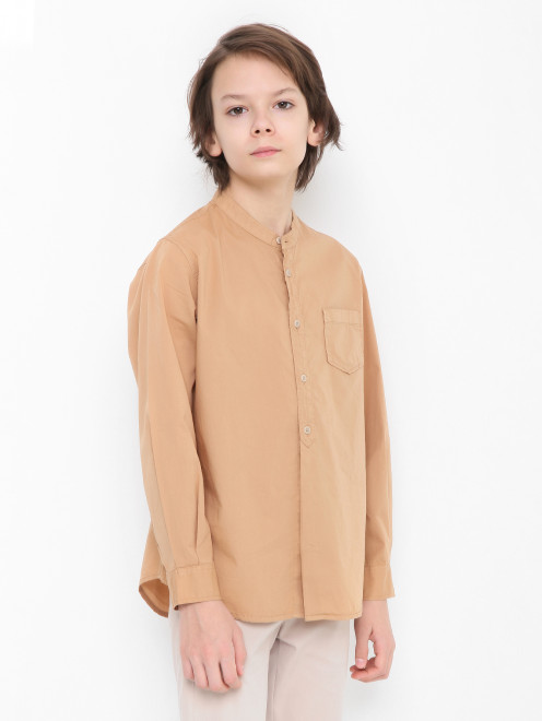 Хлопковая рубашка с карманом Il Gufo - МодельВерхНиз