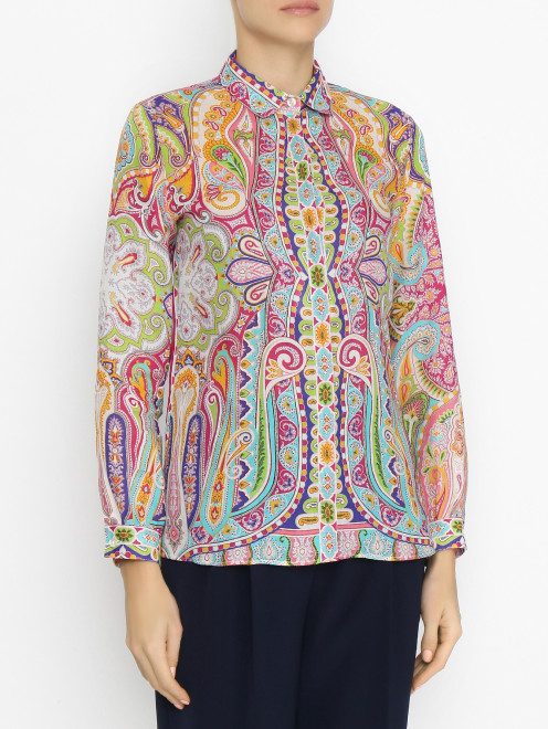 Блуза с узором "пейсли" Etro - МодельВерхНиз