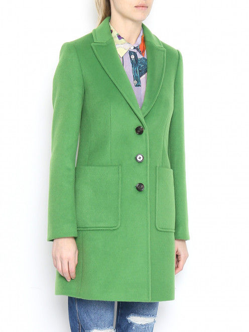 Пальто из смешанной шерсти с накладными карманами Max&Co - МодельВерхНиз