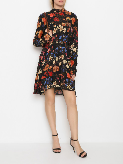 Платье из вискозы с цветочным узором Etro - МодельОбщийВид
