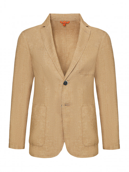 Пиджак изо льна и шерсти с накладными карманами Barena - Общий вид