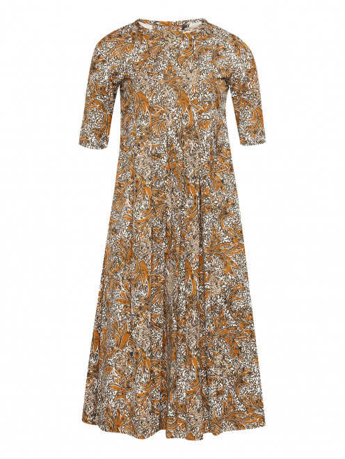 Платье из хлопка с коротким рукавом Max Mara - Общий вид