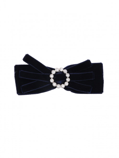 Бархатный галстук-бабочка со стразами Aletta Couture - Общий вид
