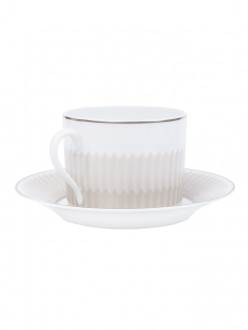 Чашка для кофе с блюдцем с графичным узором  Haviland - Обтравка1