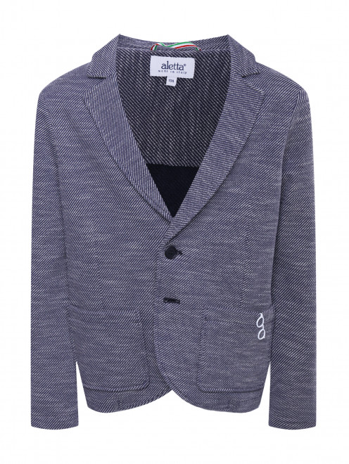 Пиджак хлопковый с накладными карманами Aletta Couture - Общий вид