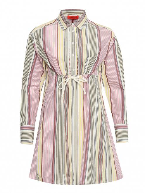Платье-рубашка из хлопка с узором полоска Max&Co - Общий вид