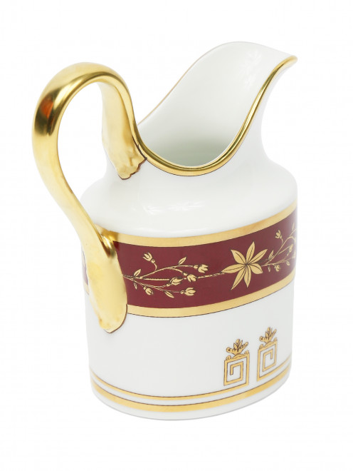 Молочник из фарфора с узором и золотой окантовкой Ginori 1735 - Обтравка1